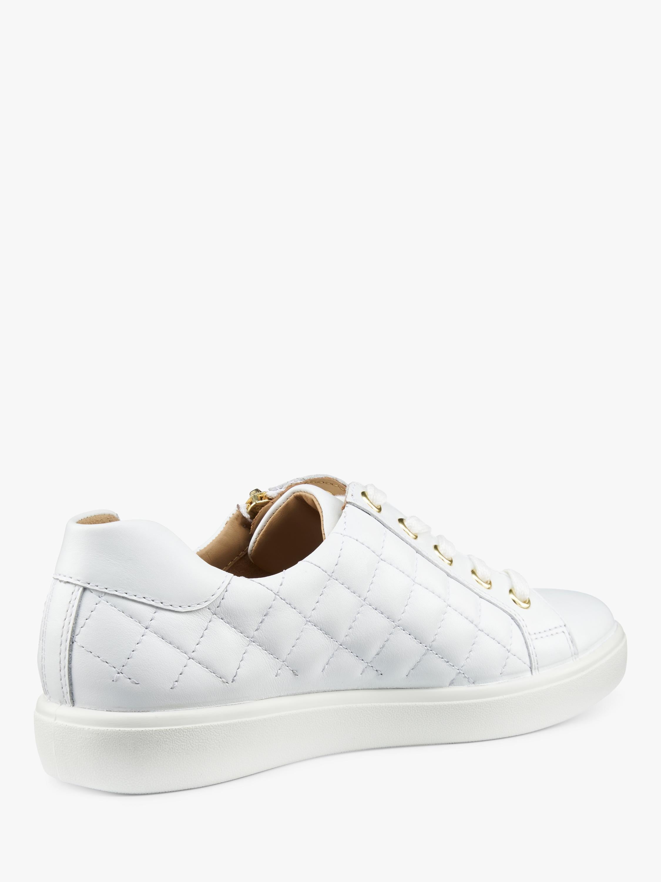 Hotter Wonder leather quilted trainers, UK version