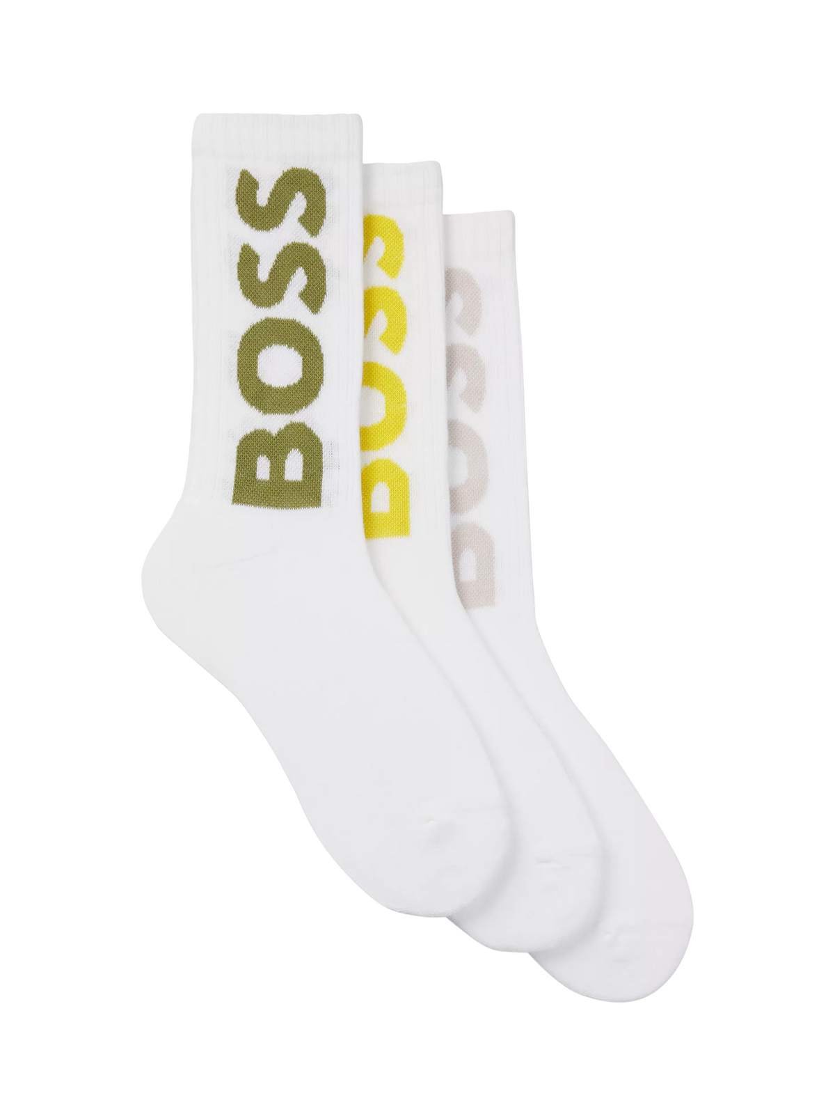 BOSS logo cotton mix socks pack of 3 (British brand)