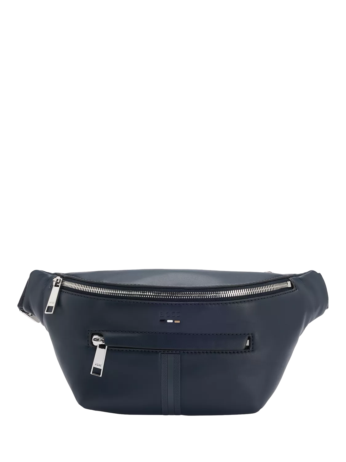 BOSS faux leather bum bag dark blue, UK version