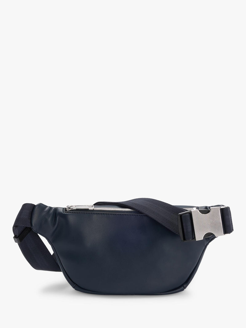 BOSS faux leather bum bag dark blue, UK version