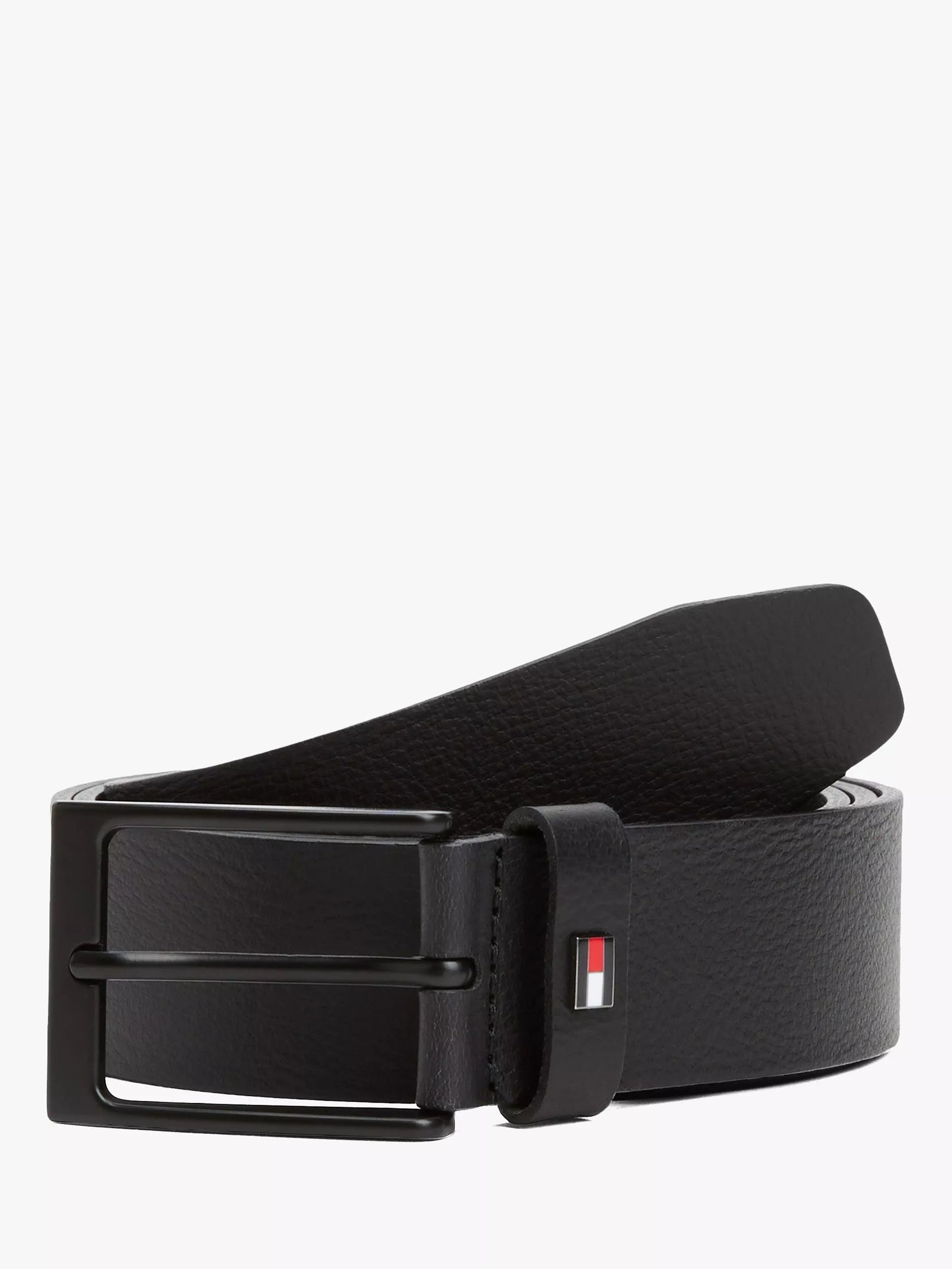 Tommy Hilfiger leather belt black, imported from the UK