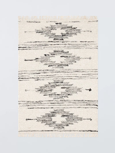 John Lewis John Lewis Amaya Kelim Wool Rich Rug, Natural/Multi, 180 x 120 cm- Buy online at McGrocer