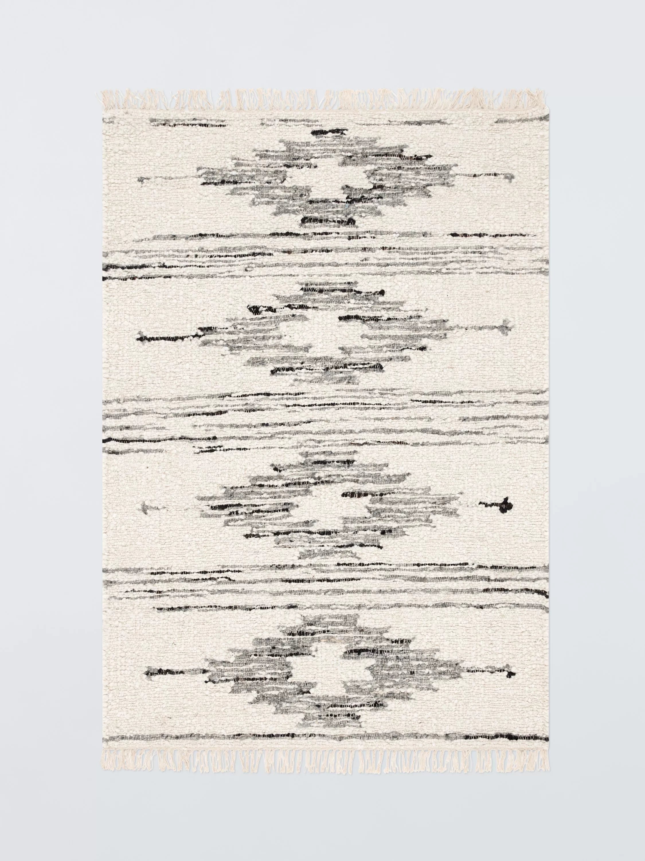 John Lewis Amaya Kelim Wool Rich Rug, Natural/Multi, L180 x W120cm
