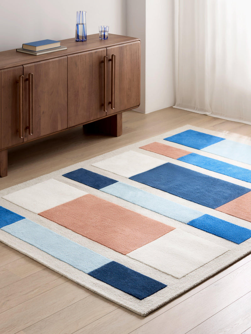 John Lewis Harmony Geometric rug multi 180x120cm, imported from the UK