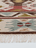 John Lewis Azita kelim flatweave rug in red/multi 240x170cm, imported from the UK