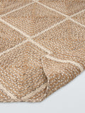 John Lewis jute rug diamond design natural 180x120cm, UK version