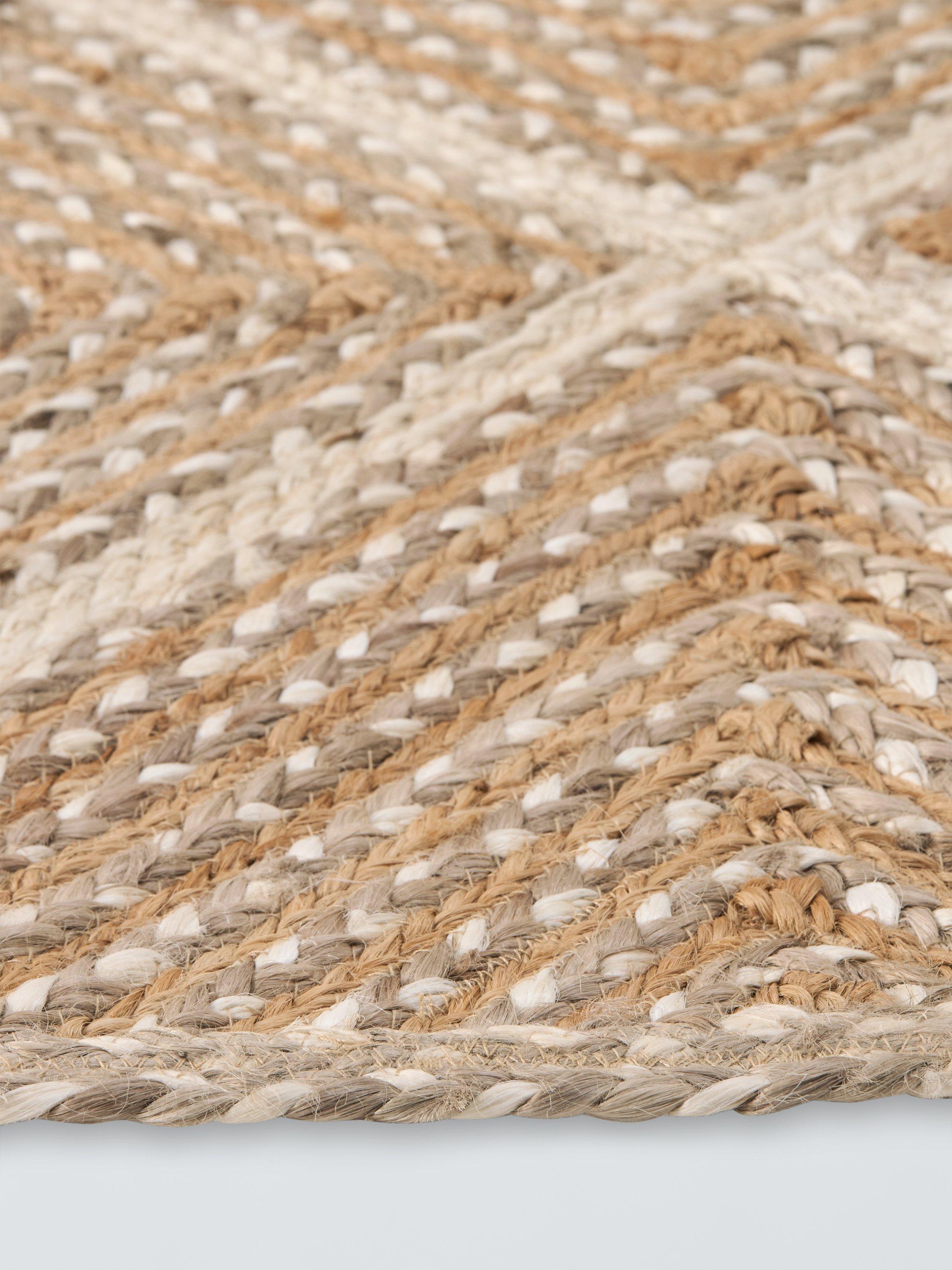 John Lewis jute rug diamond design natural 180x120cm, UK version