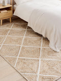 John Lewis jute rug diamond design natural 180x120cm, UK version