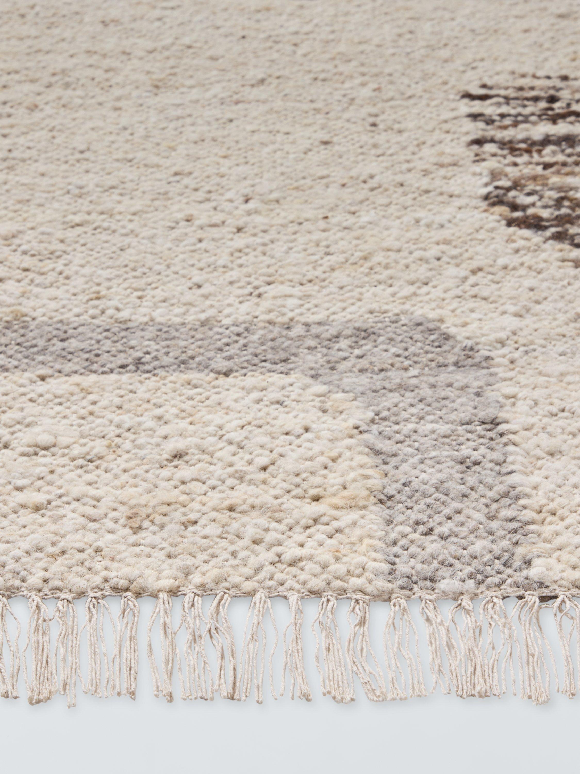 John Lewis geometric wool rug natural multi 180x120cm - British product