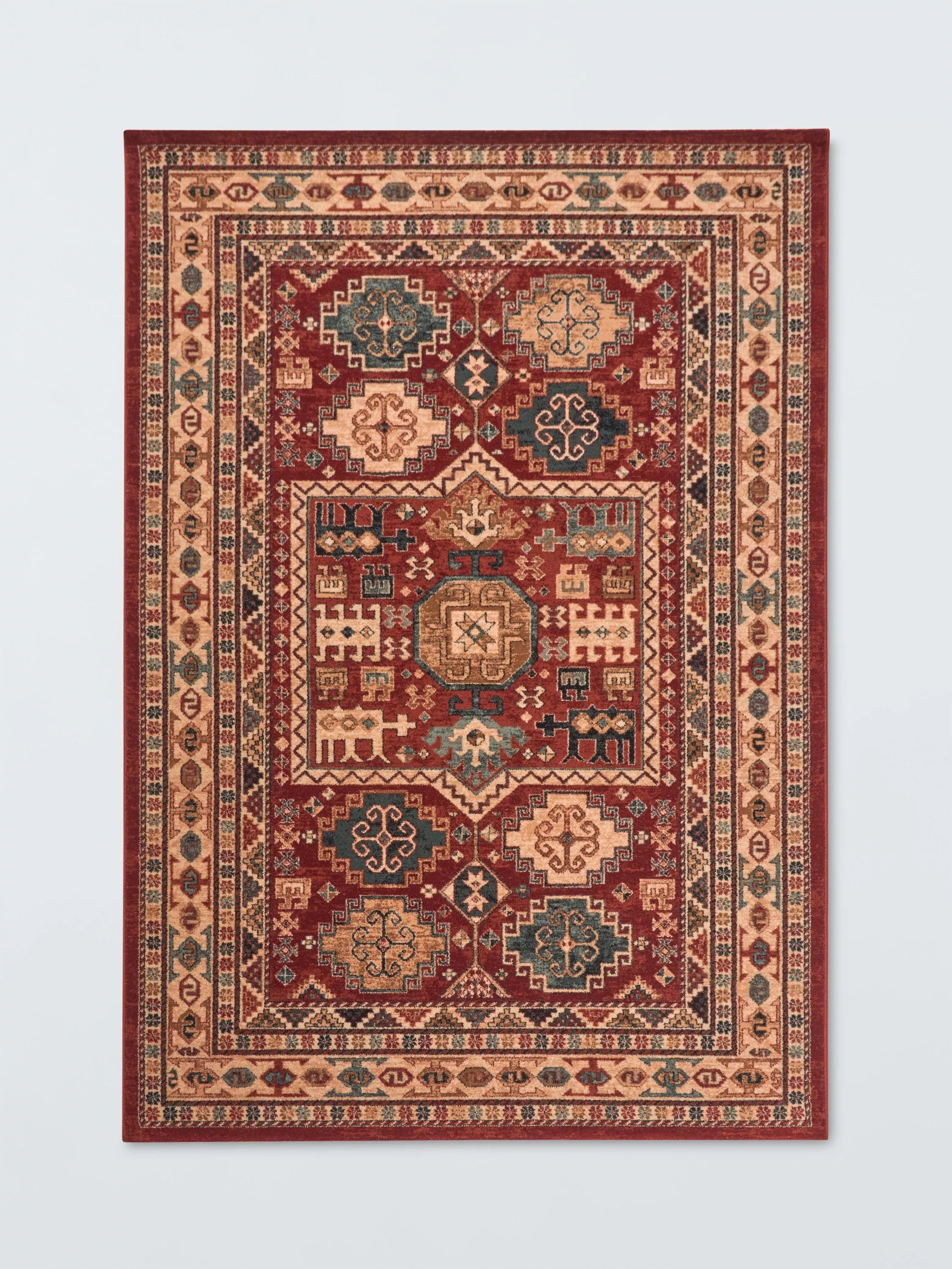 John Lewis red wool rug 200x135cm, UK version
