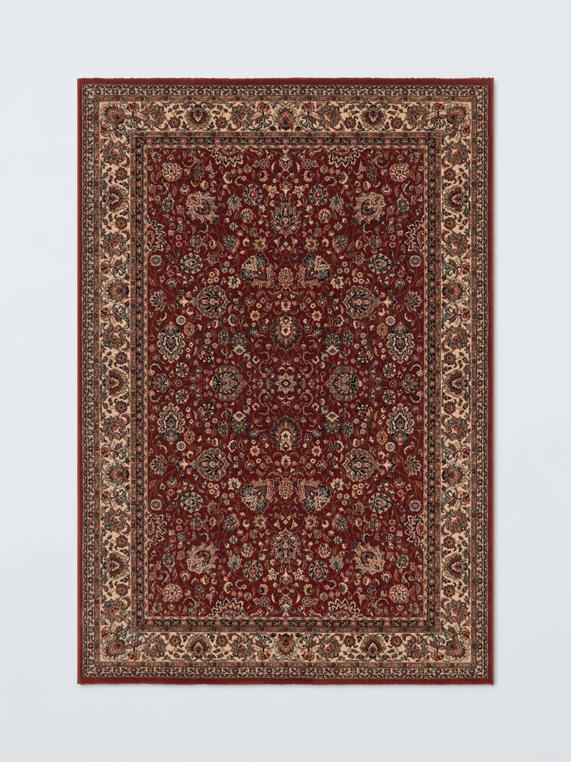 John Lewis Royal Heritage Floral Pure Wool Rug, Red, L180 x W120cm