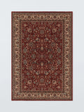 John Lewis Royal Heritage Floral Pure Wool Rug, Red, L180 x W120cm