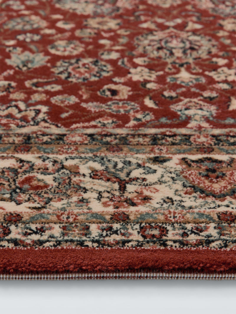 John Lewis pure wool floral rug red, imported from the UK