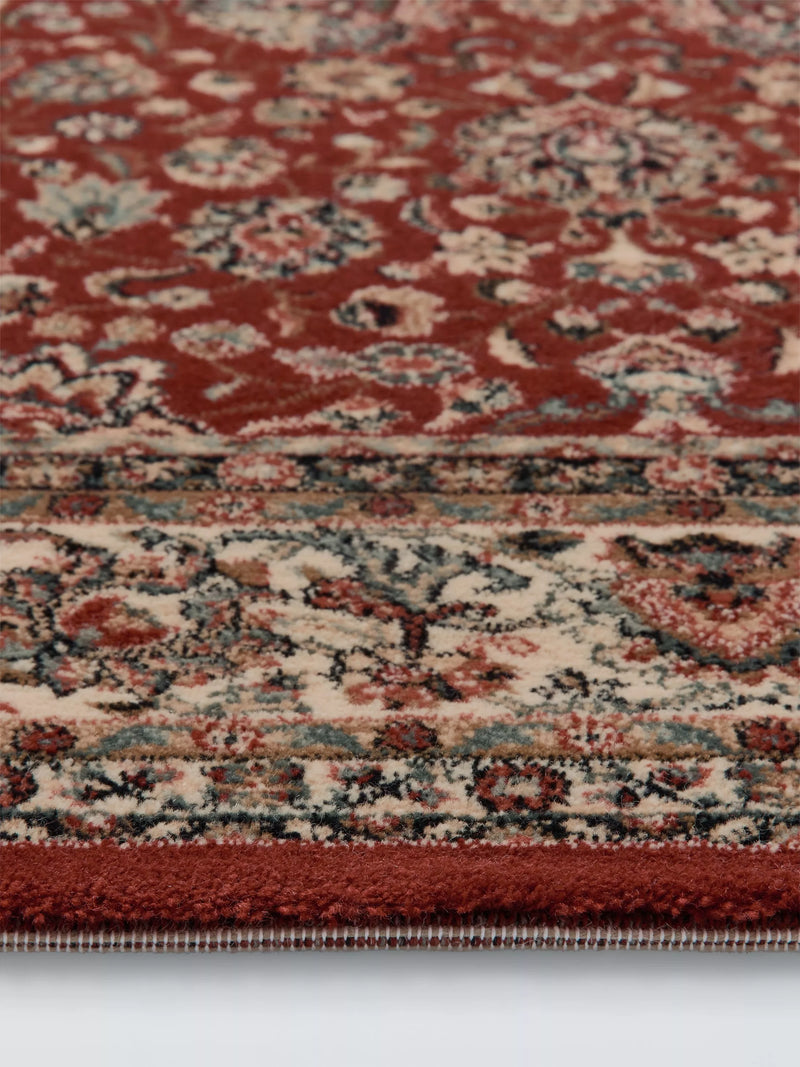 John Lewis pure wool floral rug red, imported from the UK