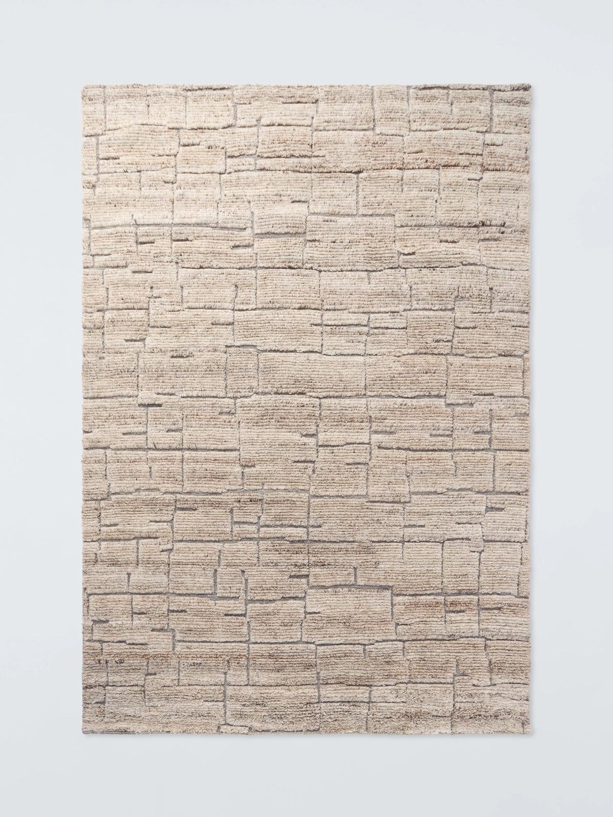 John Lewis Sahara hand knotted wool rug natural multi 180x120cm, UK version