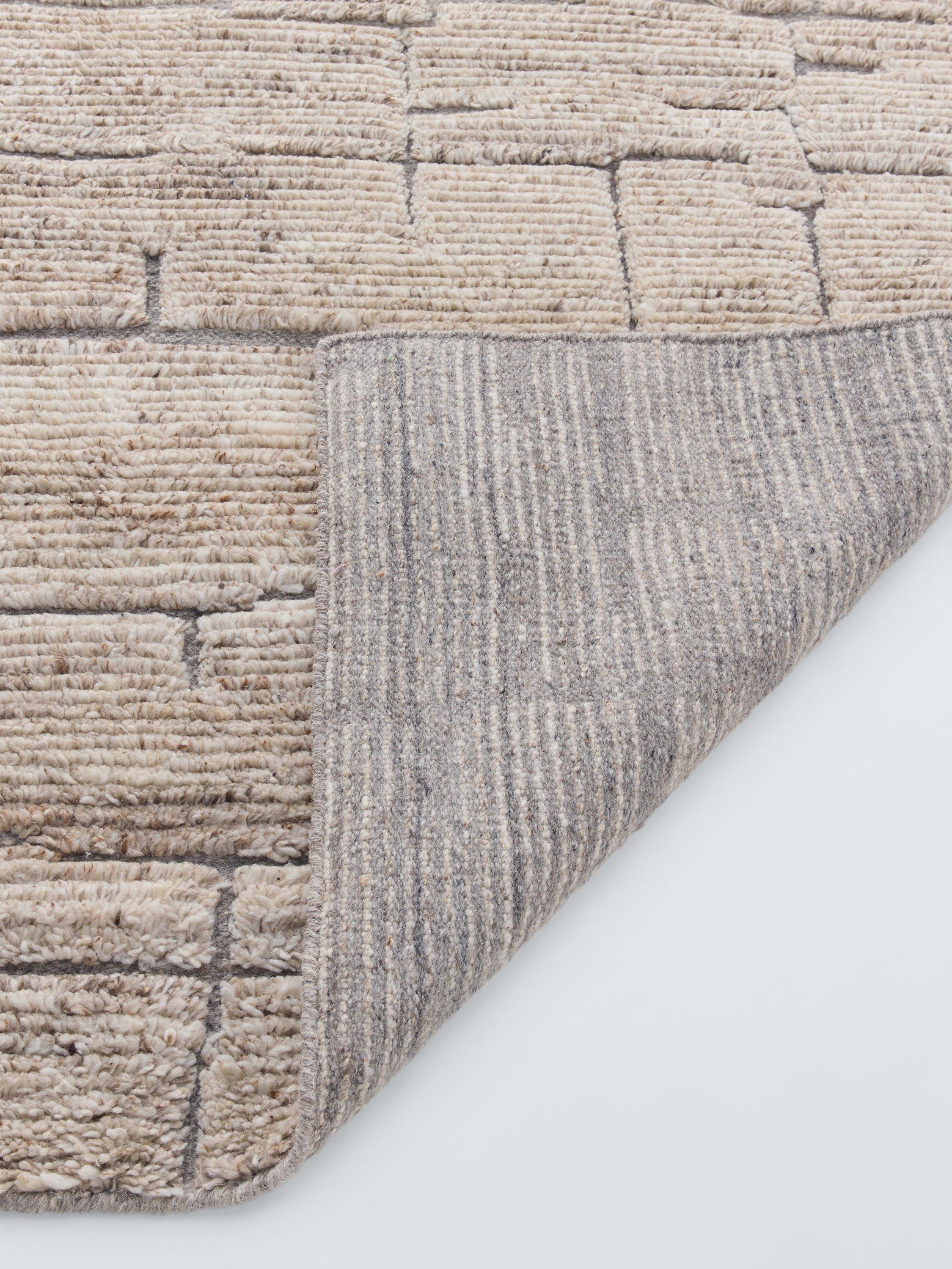 John Lewis Sahara hand knotted wool rug natural multi 180x120cm, UK version