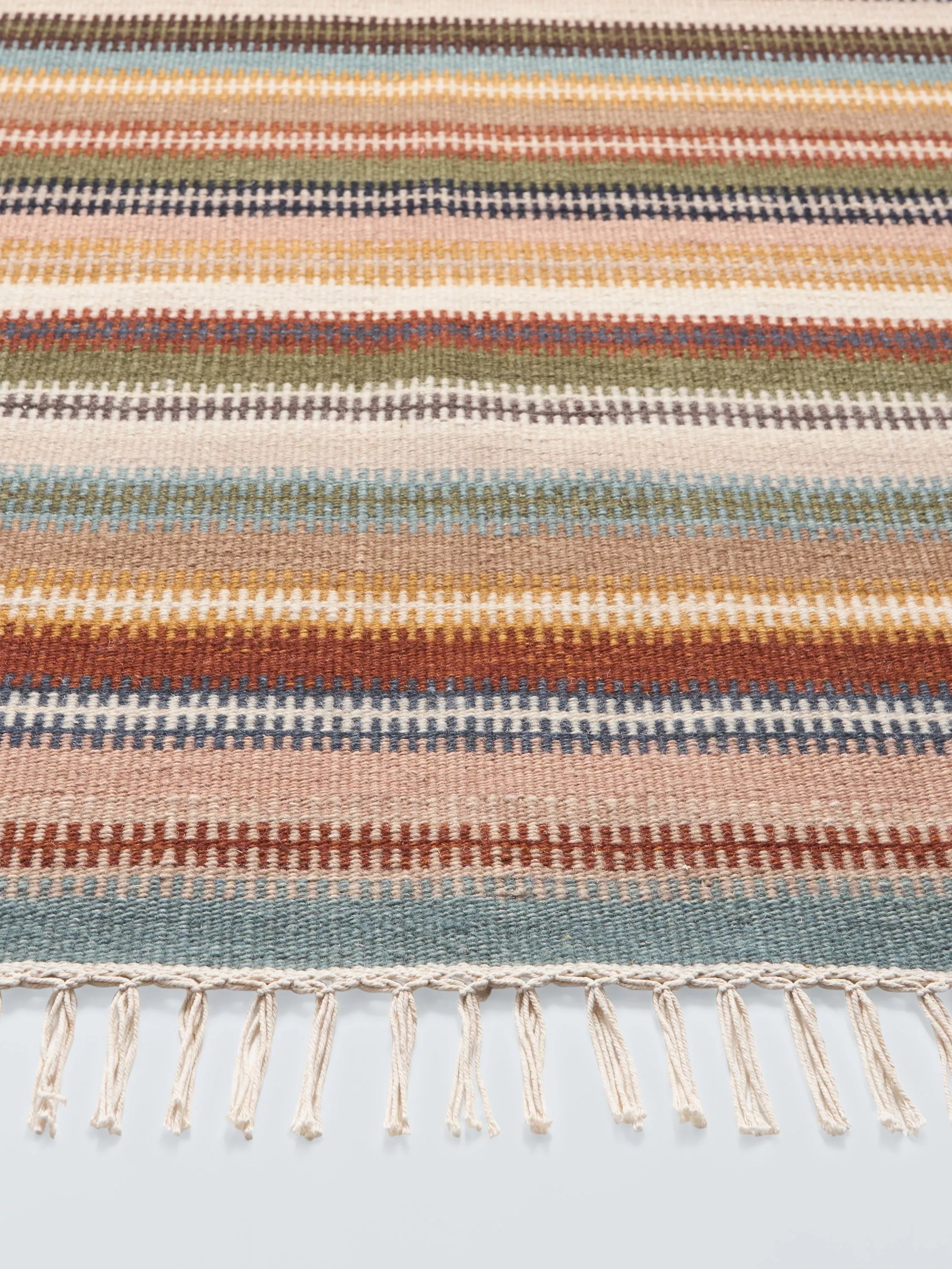 John Lewis Somerton wool rich ladder stripe rug 180x120cm, imported from the UK