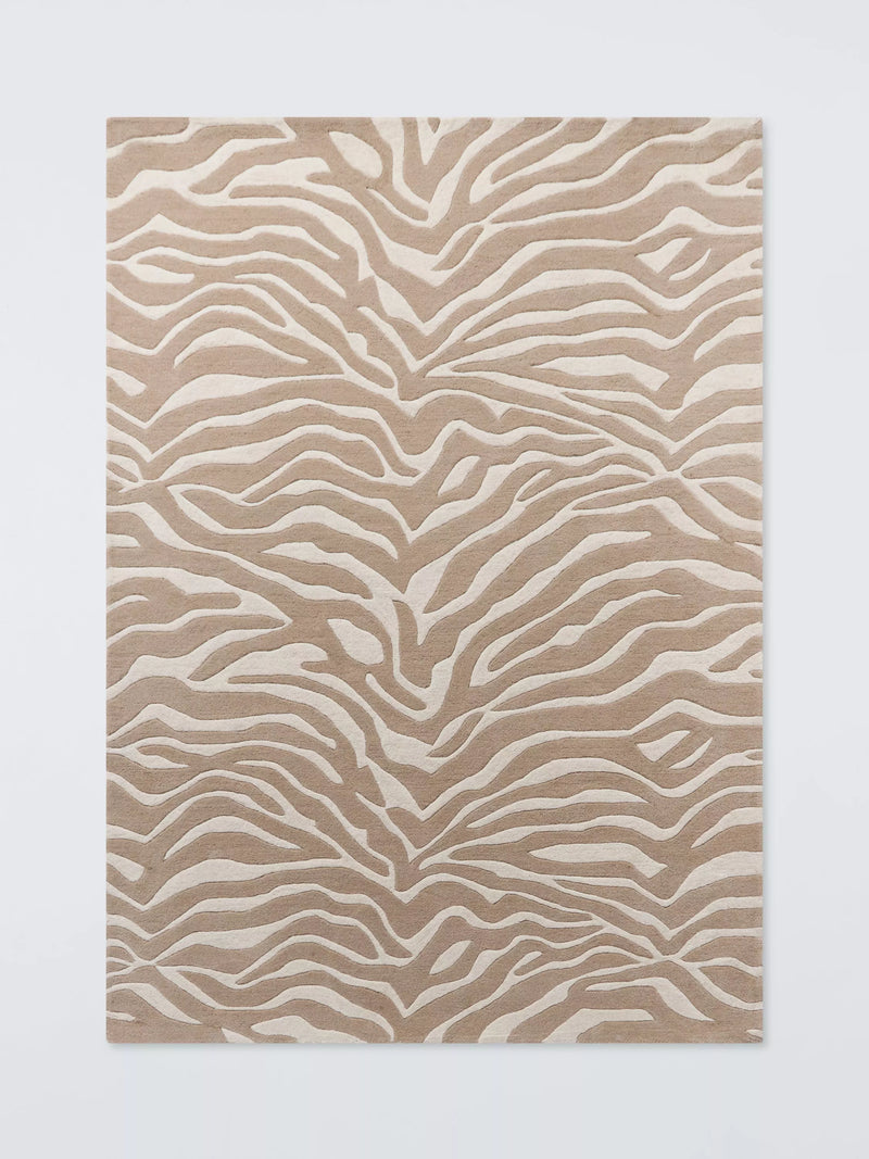 John Lewis zebra print pure wool rug natural 180x120cm (British brand)