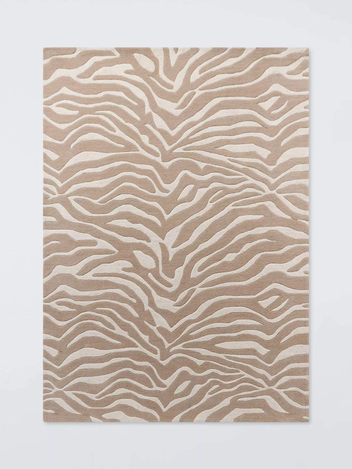 John Lewis zebra print pure wool rug natural 180x120cm (British brand)