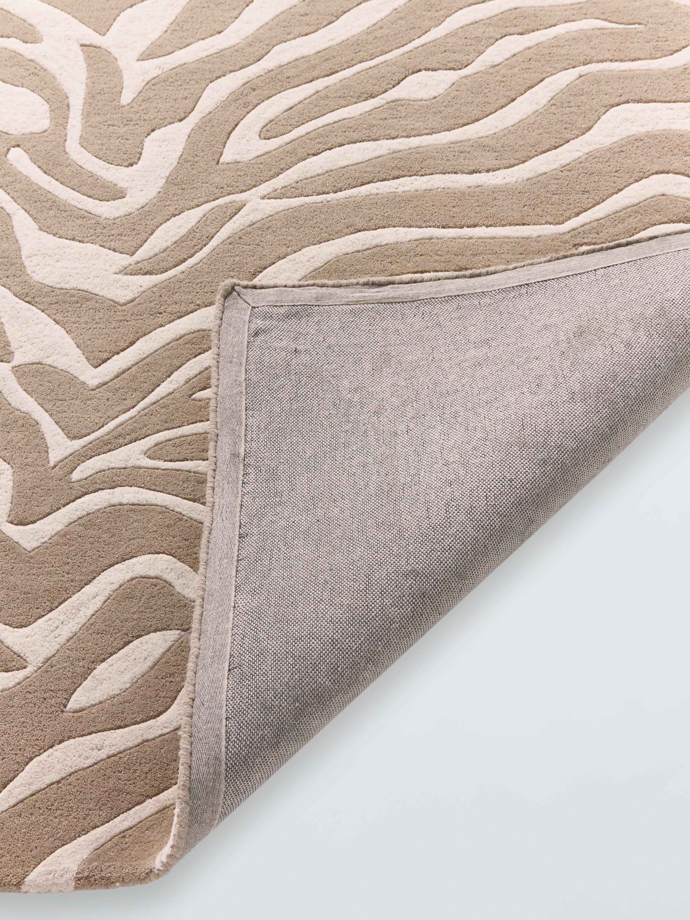 John Lewis zebra print pure wool rug natural 180x120cm (British brand)