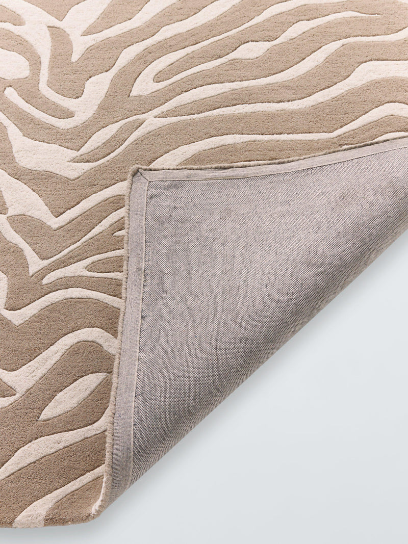 John Lewis zebra print pure wool rug natural 180x120cm (British brand)