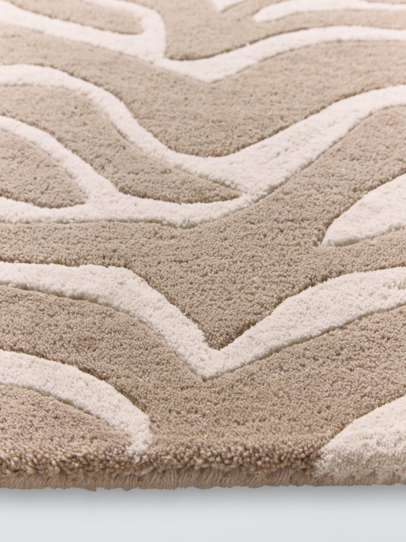 John Lewis zebra print pure wool rug natural 180x120cm (British brand)