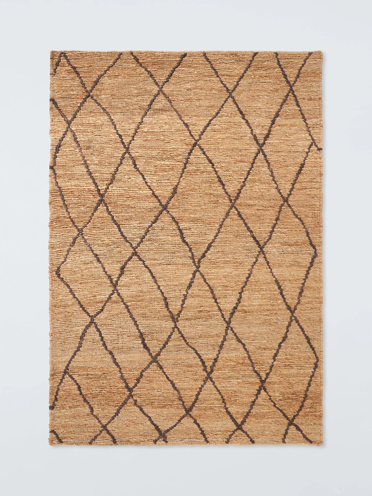 John Lewis Zohra Diamond Pure Jute rug 180x120cm, imported from the UK