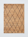 John Lewis Zohra Diamond Pure Jute rug 180x120cm, imported from the UK