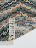 John Lewis Onda hand-knotted wool rug blue multi (British brand)