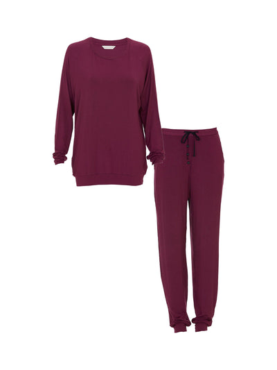 Cyberjammies Yasmin Jersey Pyjamaser Ox Blood