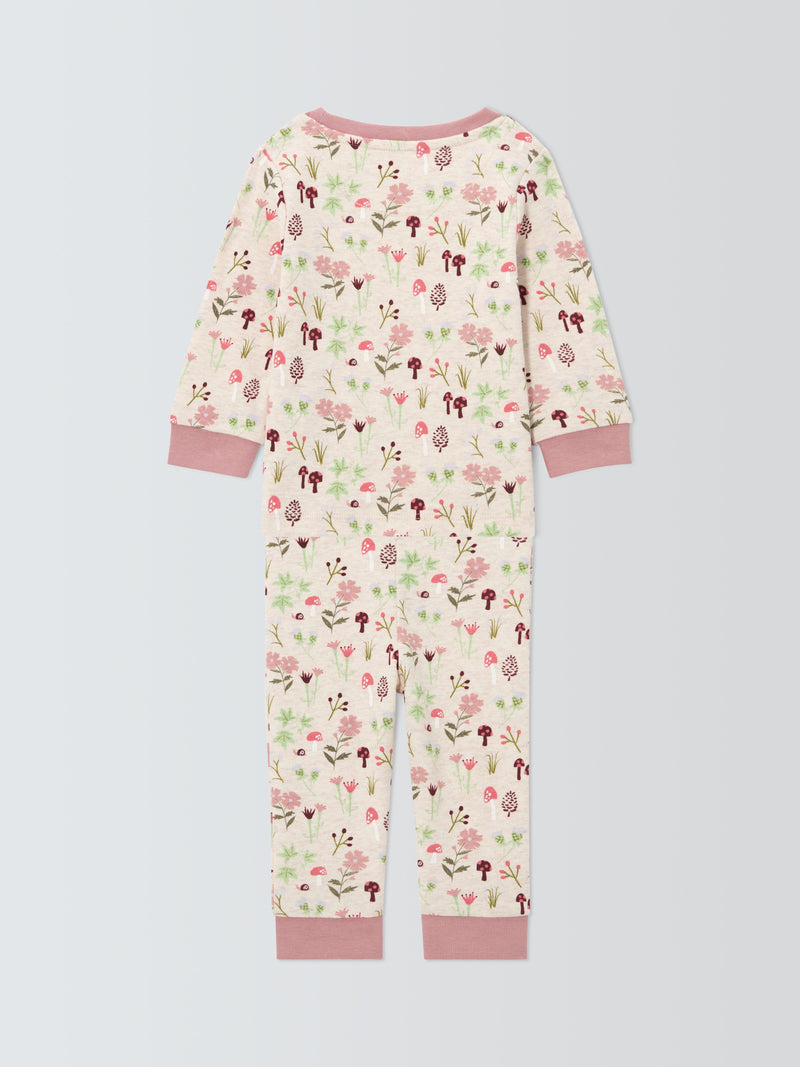 John Lewis Baby Mushroom Pyjamas Natural, UK version