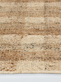 John Lewis checkered pure jute rug natural, UK version