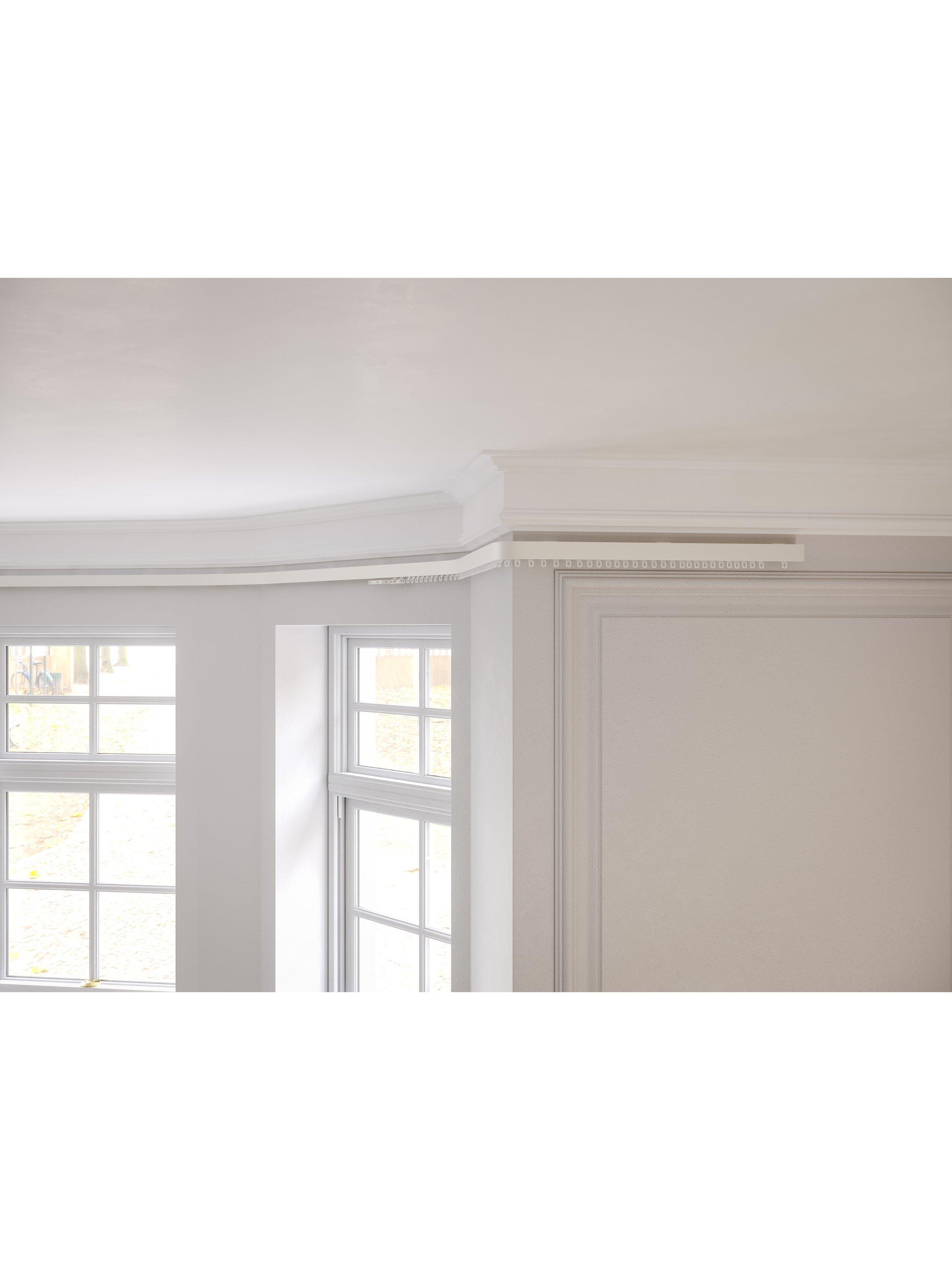 Speedy Products white aluminium curtain track, UK version