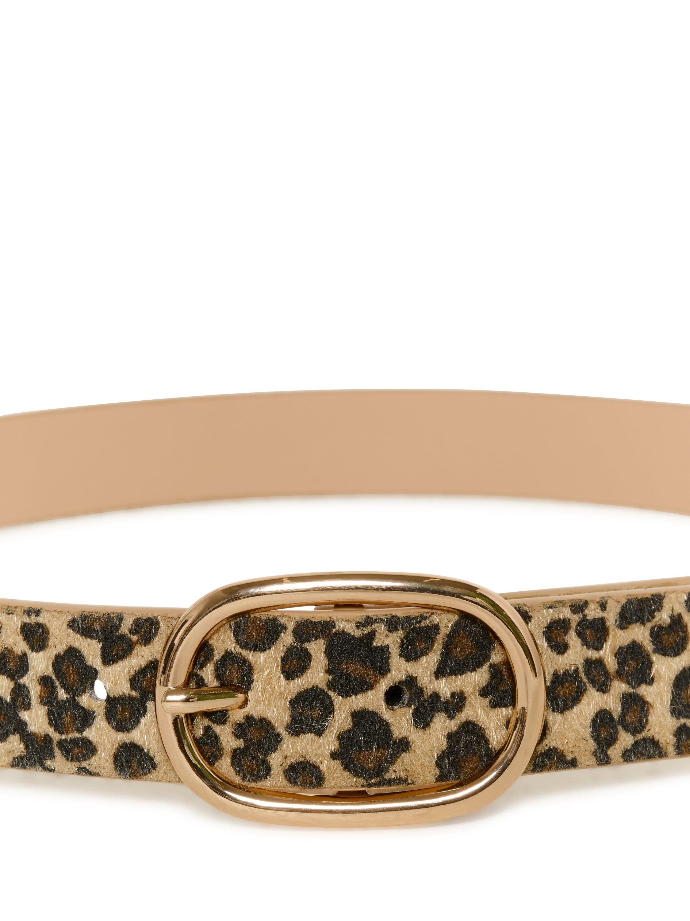KAFFE leopard oval buckle belt, imported from the UK