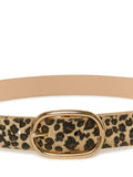 KAFFE leopard oval buckle belt, imported from the UK