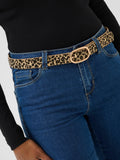 KAFFE leopard oval buckle belt, imported from the UK