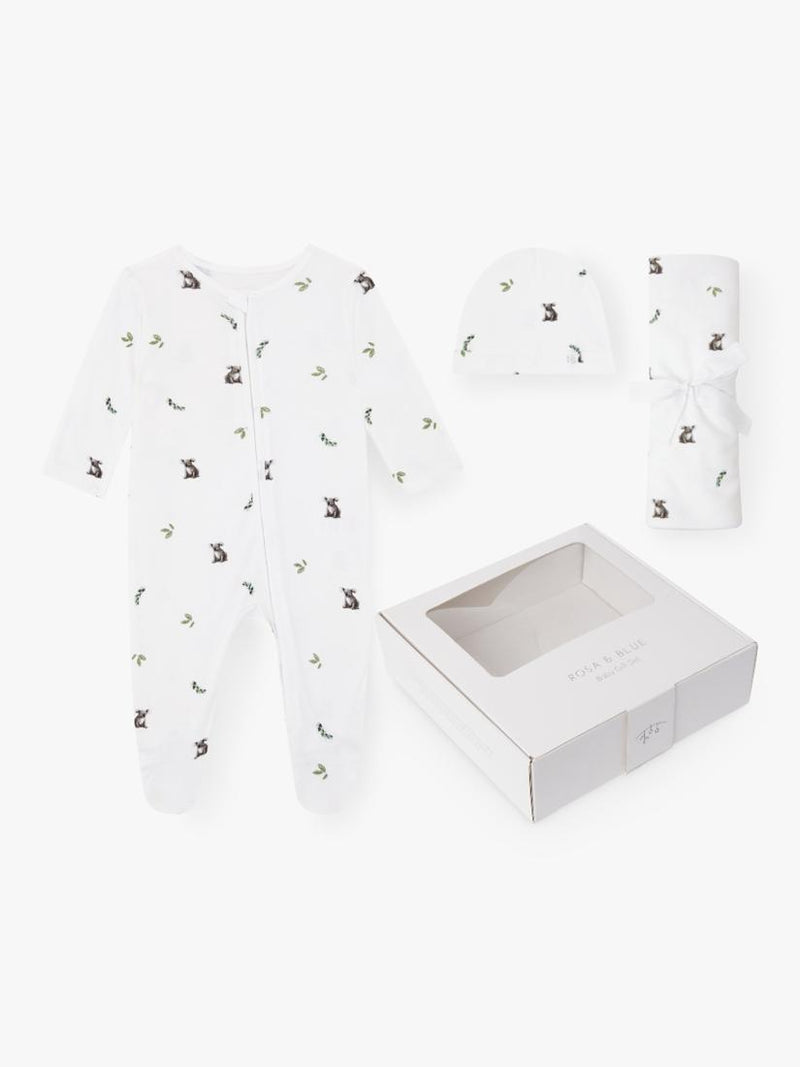 Rosa & Blue Koala baby gift set, imported from the UK