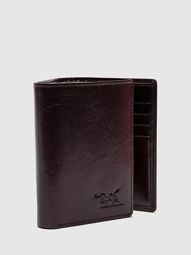 Rodd & Gunn leather wallet in chocolate, imported from the UK
