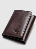 Rodd & Gunn leather wallet in chocolate, imported from the UK