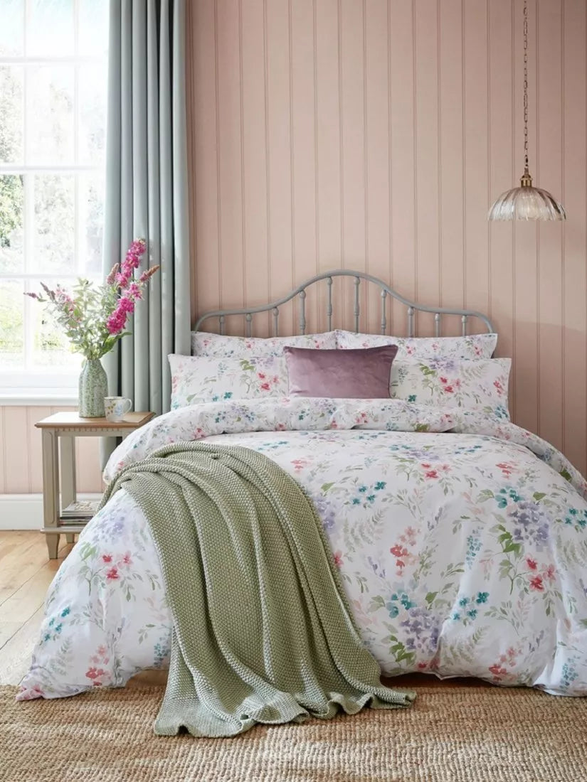 Laura Ashley Aulden Flowers double duvet cover set (British brand)