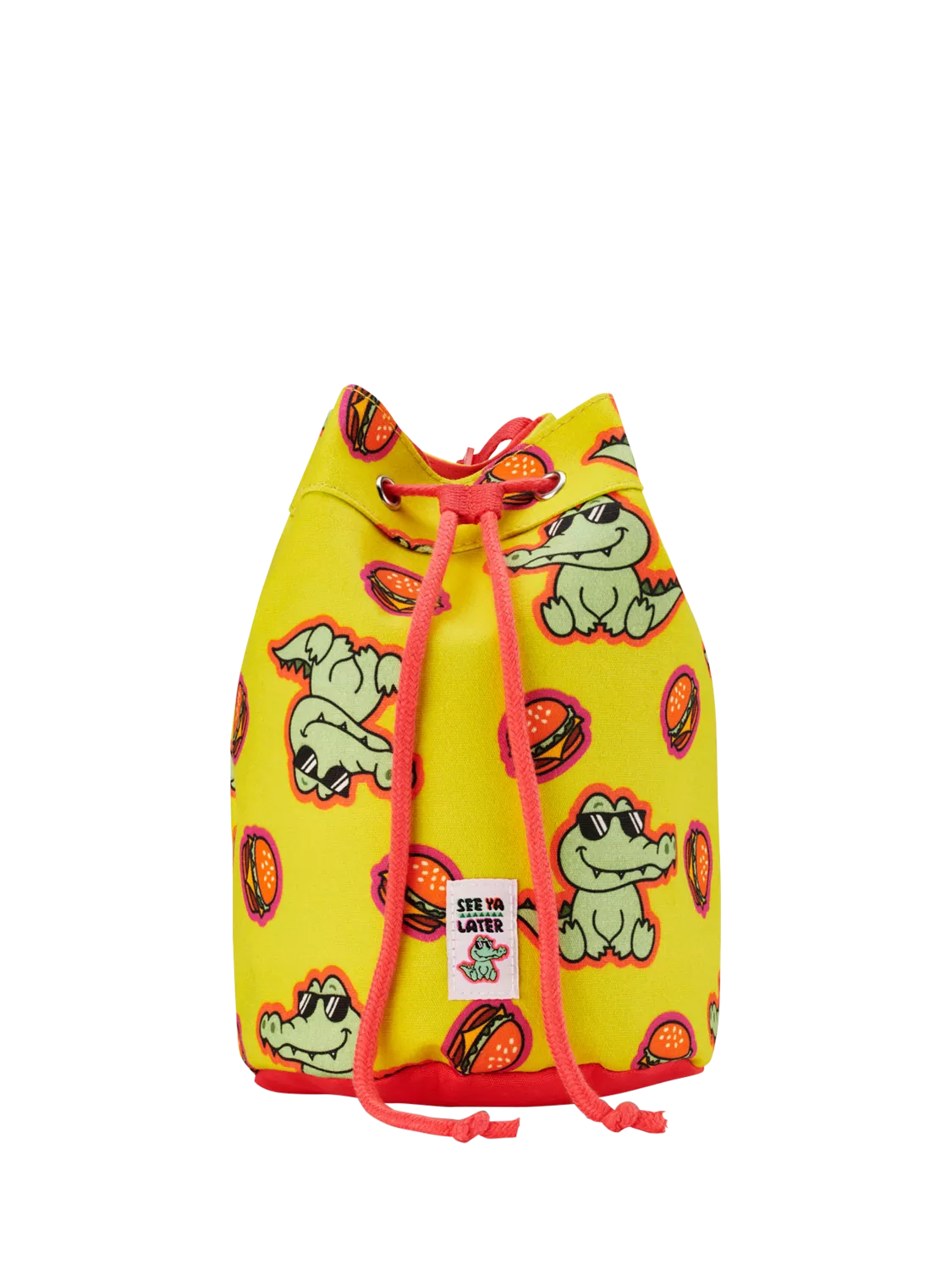 Small Stuff kids duffle bag yellow crocodile print imported from the UK