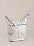 White Stuff Fern crossbody bag in silver, imported from the UK