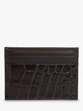 Hackett London black croc leather card holder, imported from the UK
