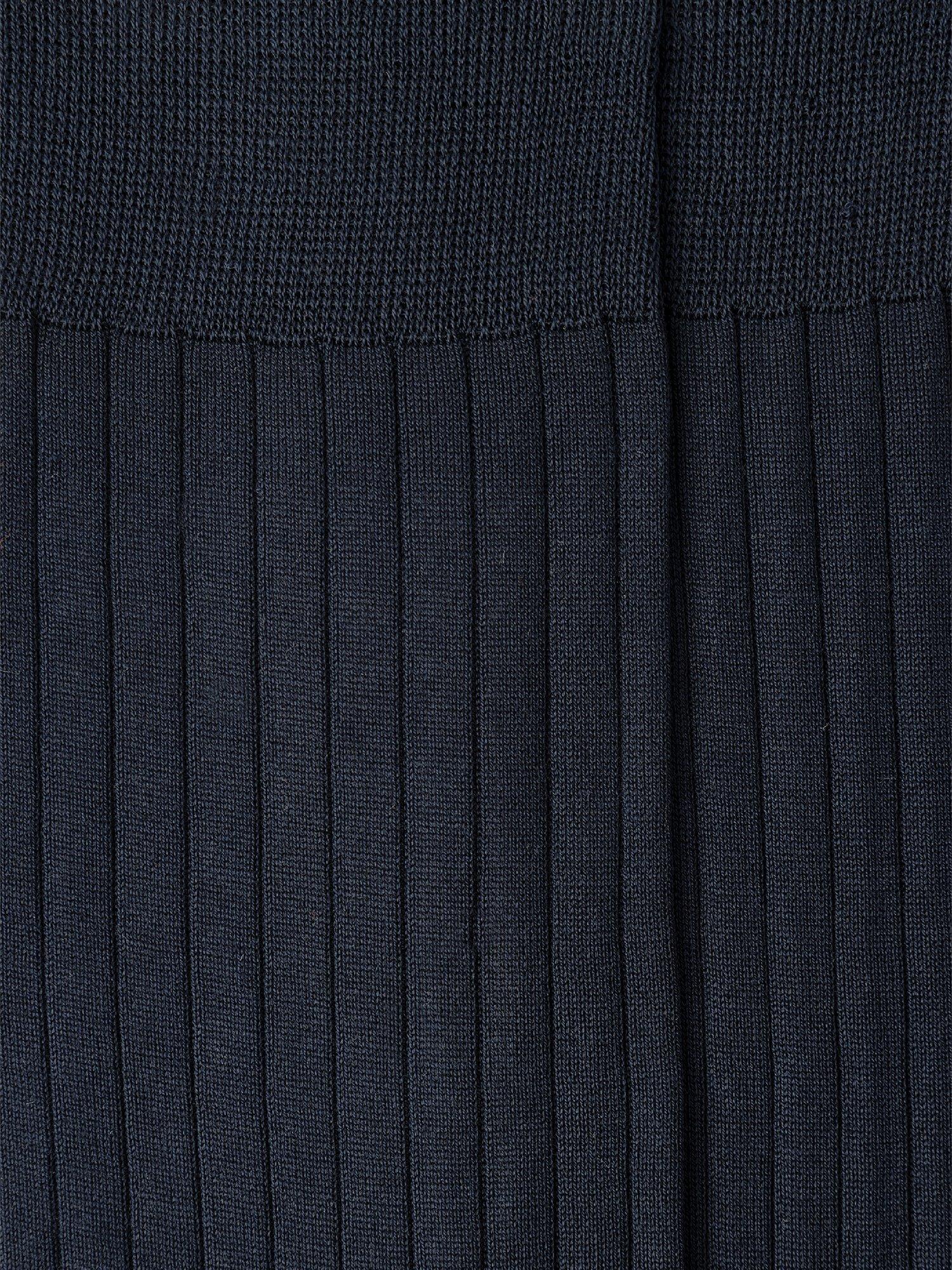 Hackett London ribbed cotton crew socks, imported from the UK