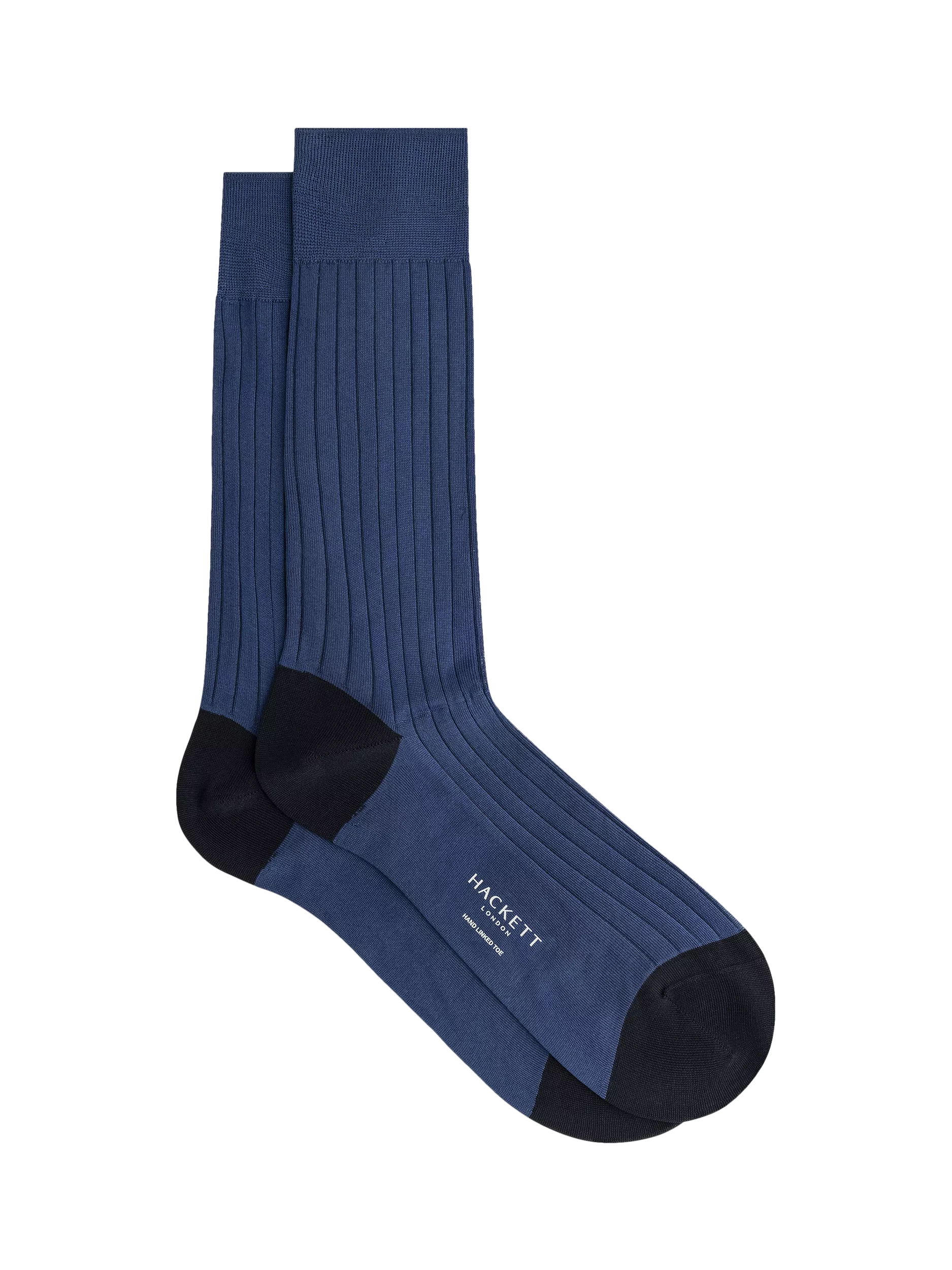 Hackett London ribbed cotton socks, imported from the UK