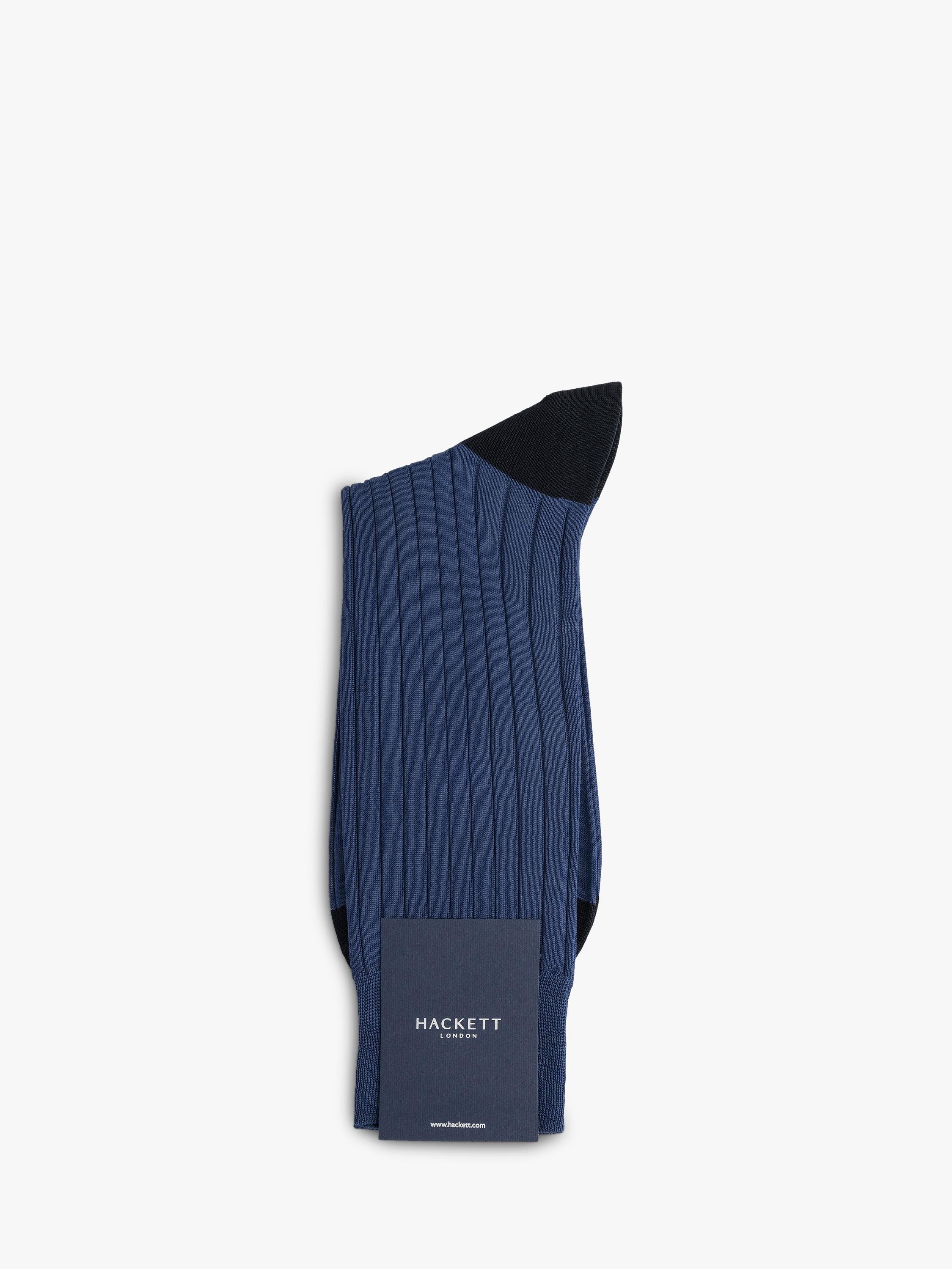 Hackett London ribbed cotton socks, imported from the UK