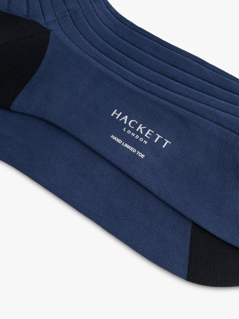 Hackett London ribbed cotton socks, imported from the UK
