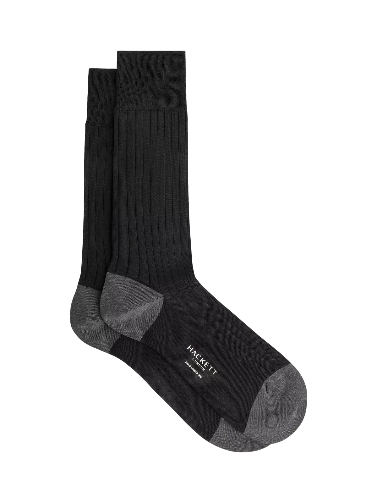 Hackett London ribbed cotton crew socks, imported from the UK