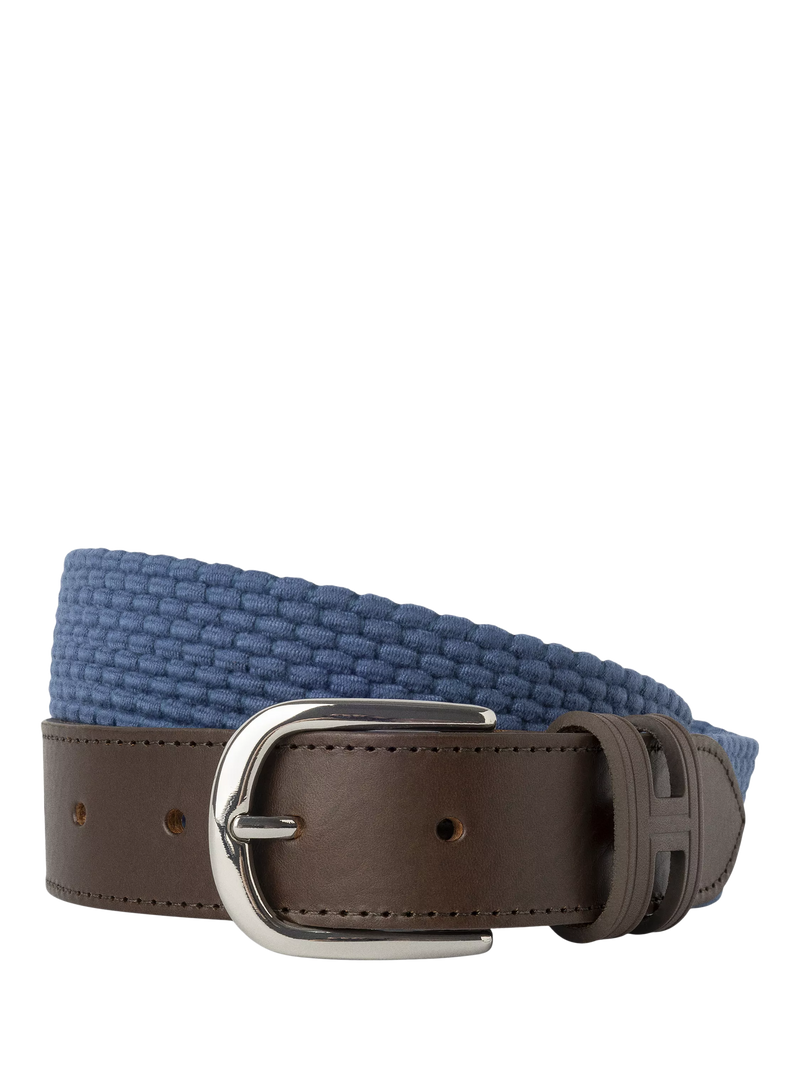 Hackett London braided leather tip belt - British product