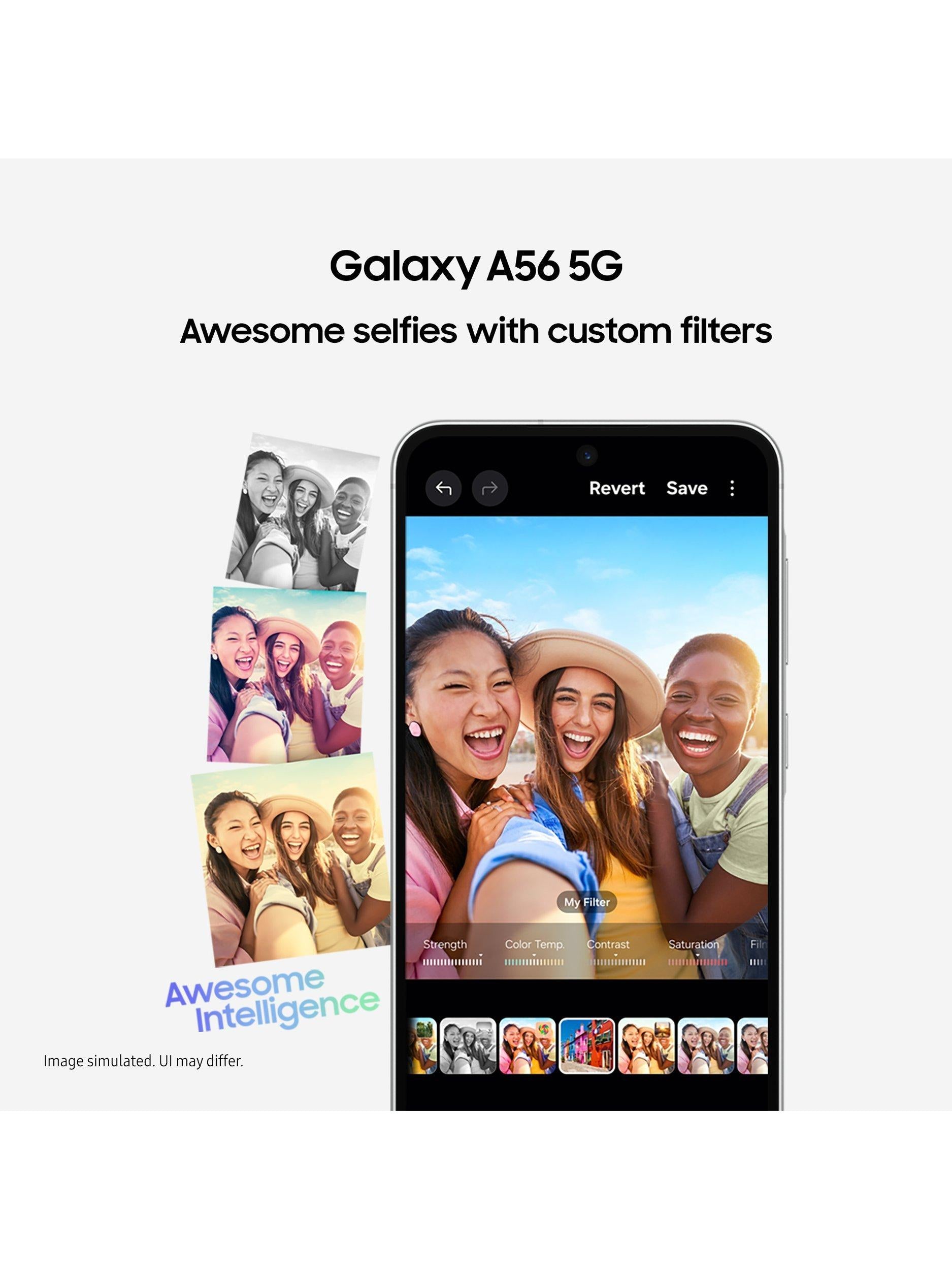 Samsung Galaxy A56 5G smartphone 256GB 6.7-inch display, imported from the UK
